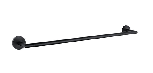 The White Space Pin Knurl towel rail in black