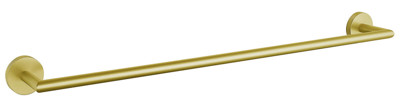 The White Space Pin Knurl towel rail in brushed brass