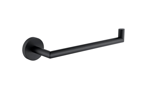 The White Space Pin Knurl towel ring in black