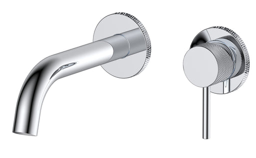 The White Space Pin Knurl Wall Mounted Basin Mixer – Chrome
