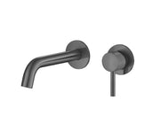 The White Space Pin Knurl Wall Mounted Basin Mixer – Gunmetal