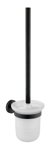 The White Space Pin Knurl wc brush and holder in black