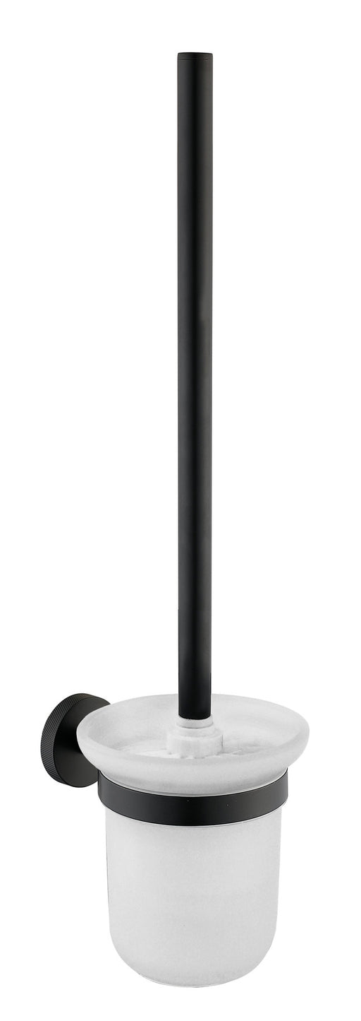 The White Space Pin Knurl wc brush and holder in black