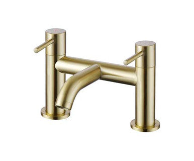 The White Space Pin Lux Bath Filler – Brushed Brass