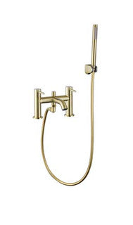 The White Space Pin Lux Bath Shower Mixer – Brushed Brass