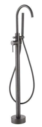 The White Space Pin Lux Floorstanding Bath Shower Mixer – Gunmetal