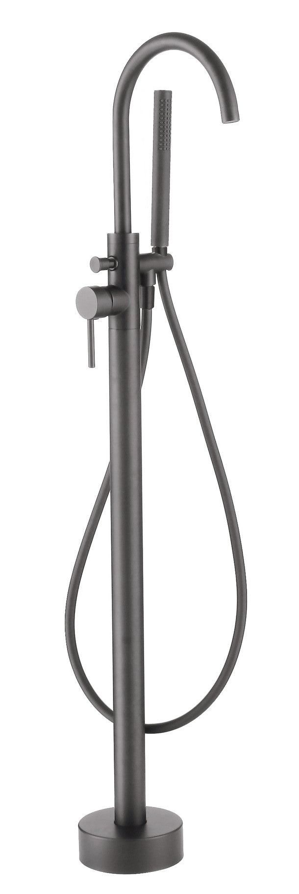 The White Space Pin Lux Floorstanding Bath Shower Mixer – Gunmetal