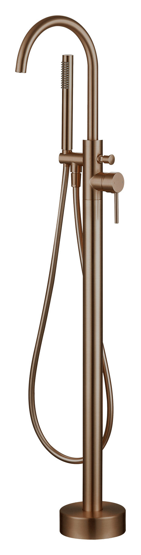 The White Space Pin Lux Floorstanding Bath Shower Mixer – Brushed Bronze