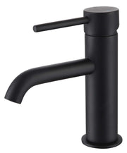 The White Space Pin Lux Mini Monobloc Basin Mixer – Black