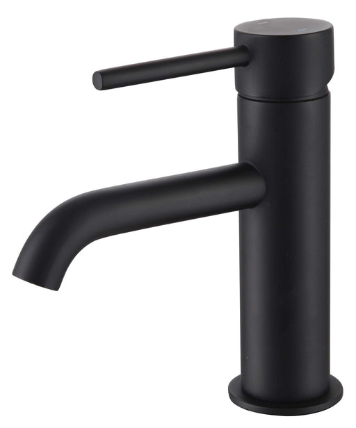 The White Space Pin Lux Mini Monobloc Basin Mixer – Black
