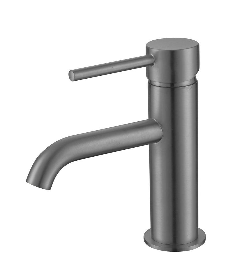The White Space Pin Lux Monobloc Basin Mixer – Gunmetal