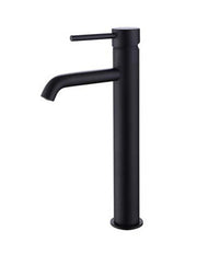 The White Space Pin Lux Tall Monobloc Basin Mixer – Black