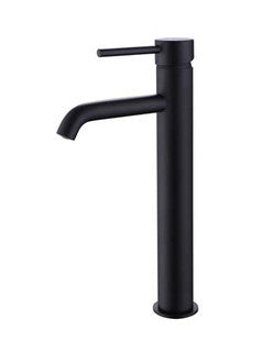 The White Space Pin Lux Tall Monobloc Basin Mixer – Black