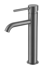The White Space Pin Lux Tall Monobloc Basin Mixer – Gunmetal