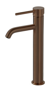 The White Space Pin Lux Tall Monobloc Basin Mixer – Brushed Bronze