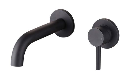 The White Space Pin Lux Wall Mounted Basin Mixer – Black