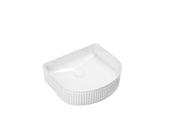 The White Space Pulse Arch countertop basin bowl in white