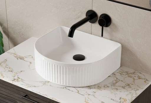 The White Space Pulse Arch countertop basin bowl in white