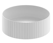 The White Space Pulse countertop basin bowl in white