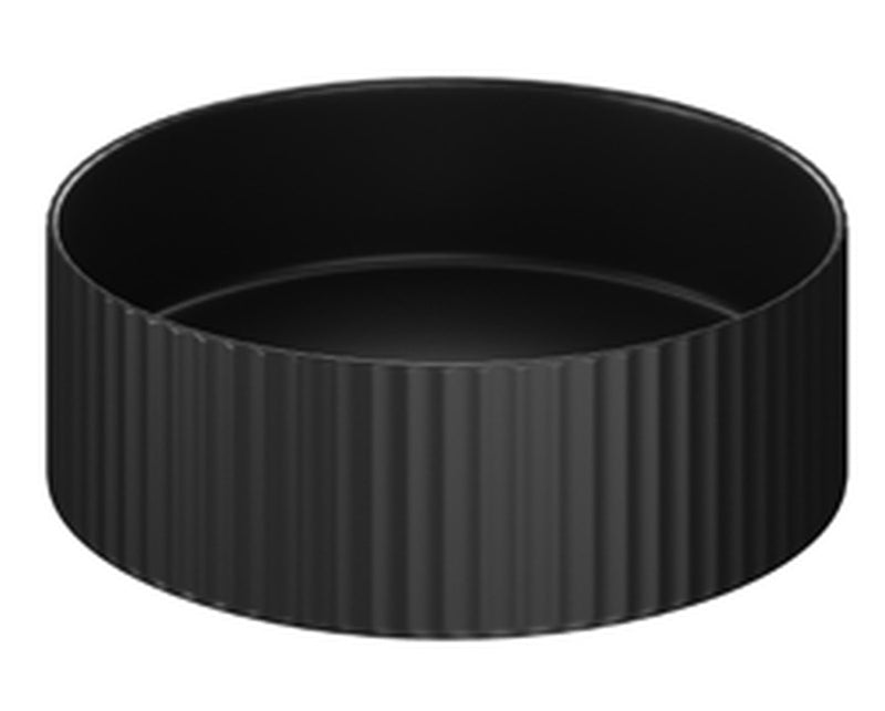 The White Space Pulse countertop basin bowl in matt black