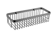 The White Space Rectangular Shower Basket 300mm – Gunmetal