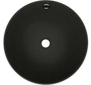 The White Space Rondo countertop basin bowl in matt black