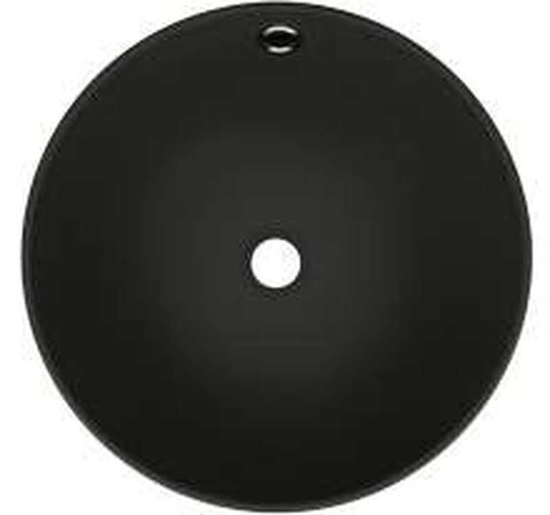 The White Space Rondo countertop basin bowl in matt black