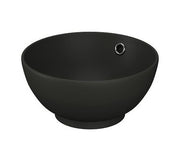 The White Space Rondo countertop basin bowl in matt black