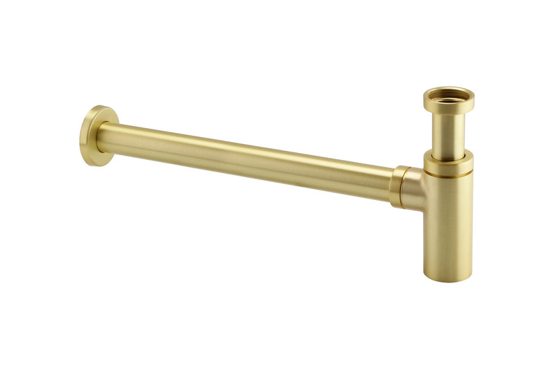 The White Space Round Bottle Trap – Brushed Brass