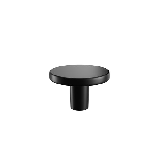 The White Space Round Knob handle in Matt Black