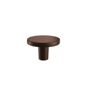 The White Space Round Knob handle in Brushed Bronze