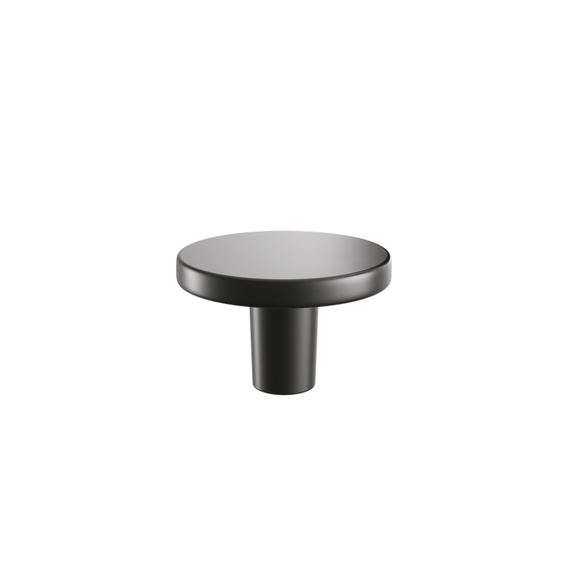 The White Space Round Knob handle in Gunmetal