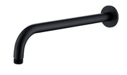 The White Space Round Shower Arm – Wall arm round 300mm / Black
