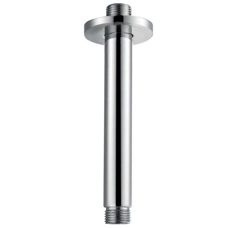 The White Space Round Shower Arm – Ceiling arm 120mm / Chrome