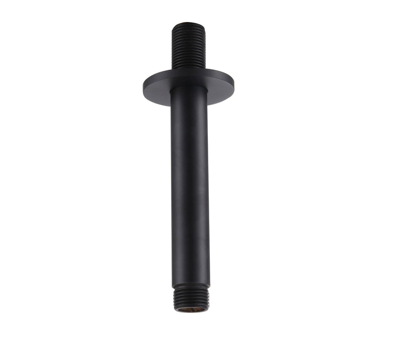 The White Space Round Shower Arm – Ceiling arm 120mm / Black