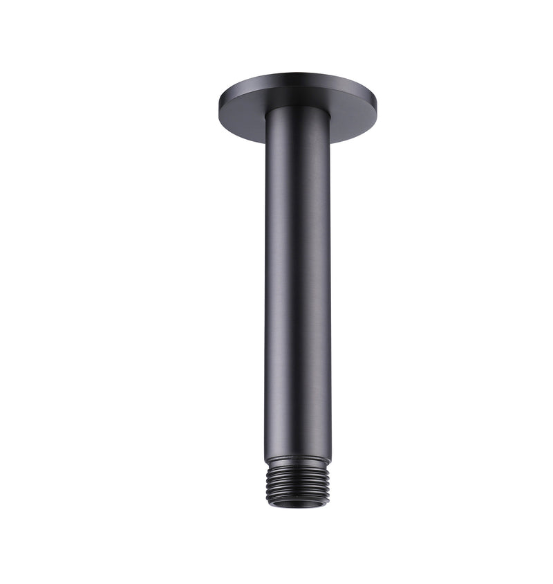 The White Space Round Shower Arm – Ceiling arm 120mm / Gunmetal