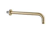 The White Space Round Shower Arm – Wall arm round 300mm / Brushed Brass