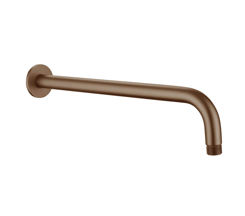 The White Space Round Shower Arm – Wall arm round 300mm / Brushed Bronze