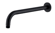 The White Space Round Shower Arm – Wall arm round 380mm / Black