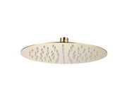 The White Space Round Shower Head – 250mm slim / Brushed Brass