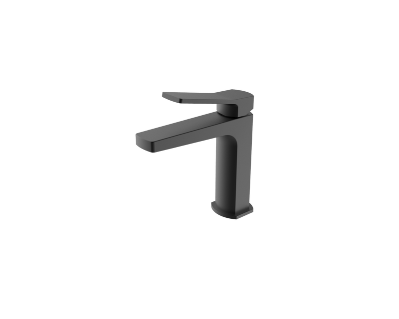 The White Space Salute Monobloc Basin Mixer – Black