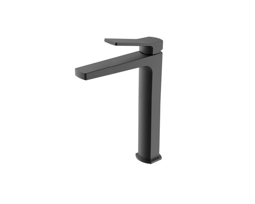 The White Space Salute Tall Monobloc Basin Mixer – Black