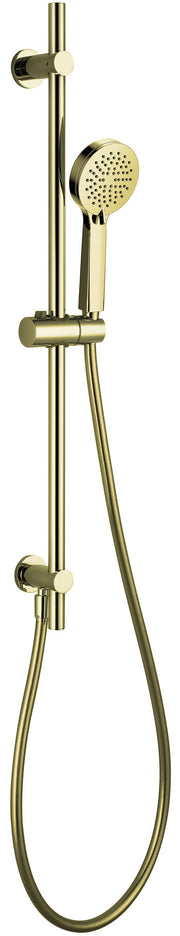 The White Space Shower Slider Rail Kit – Round handset / Brushed Brass