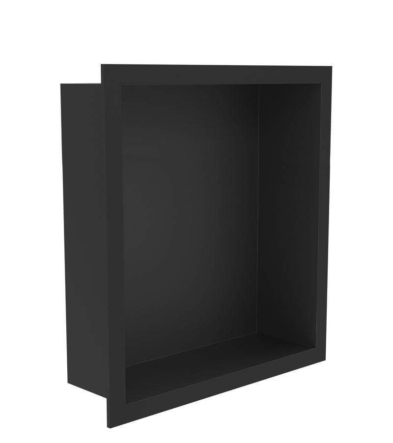 The White Space Shower Wall Niche – 300 x 300mm / Black