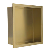 The White Space Shower Wall Niche – 300 x 300mm / Brushed Brass