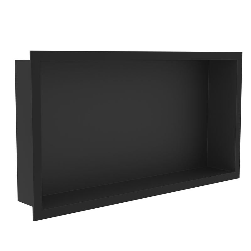 The White Space Shower Wall Niche – 600 x 300mm / Black