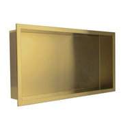 The White Space Shower Wall Niche – 600 x 300mm / Brushed Brass