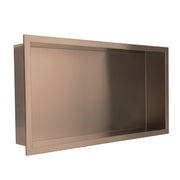 The White Space Shower Wall Niche – 600 x 300mm / Brushed Bronze