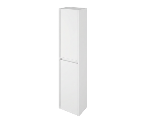 The White Space Slim Shaker tall unit in Matt White