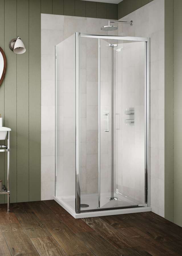 The White Space Sommer 6 Bi-Fold Shower Door lifestyle